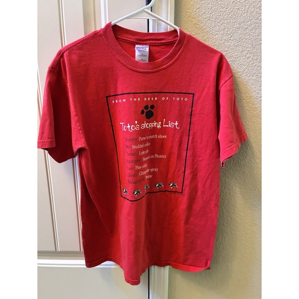 Vintage 90's Wizard of Oz From the desk of Toto Shirt-Gildan Medium